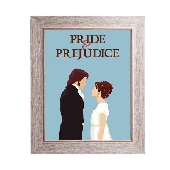 Pride and Prejudice Darcy and Elizabeth Print - Picture 1 of 2